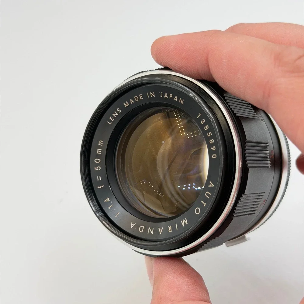 Auto Miranda 50mm f1.4 Vintage Prime Lens Japan for Miranda Mount Fungus Read
